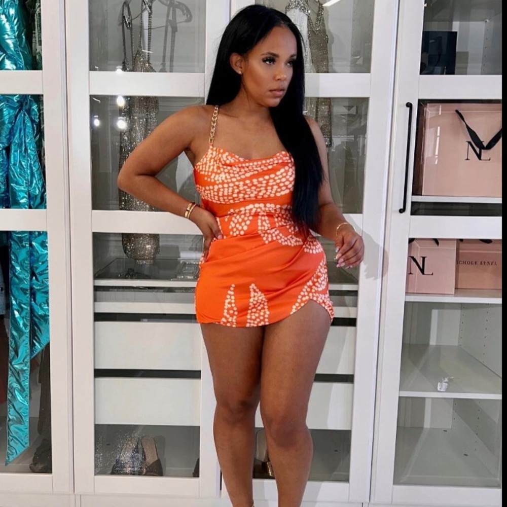 Sexy dress Orange dress